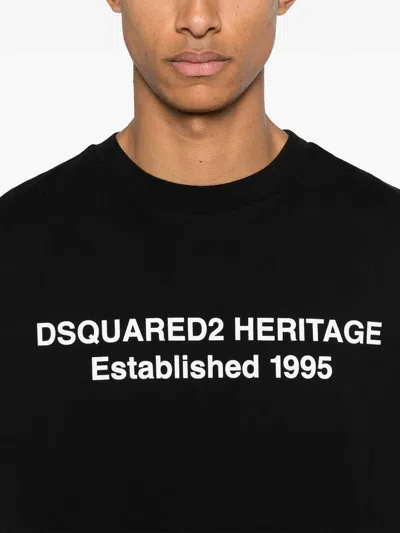 Dsquared2 Oversized Signature T-shirt In Black