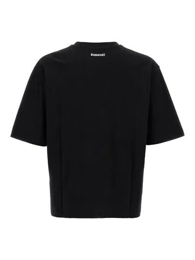 Dsquared2 Printed T-shirt In Black