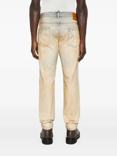 Dsquared2 Cool Guy Faded-effect Paint-splatter Jeans In Multi