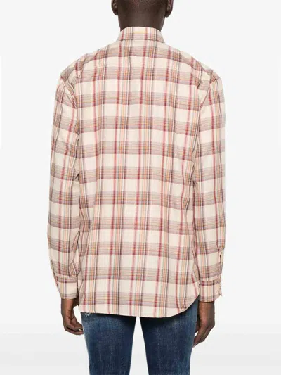 Dsquared2 Plaid Shirt With Lurex Thread In Multi