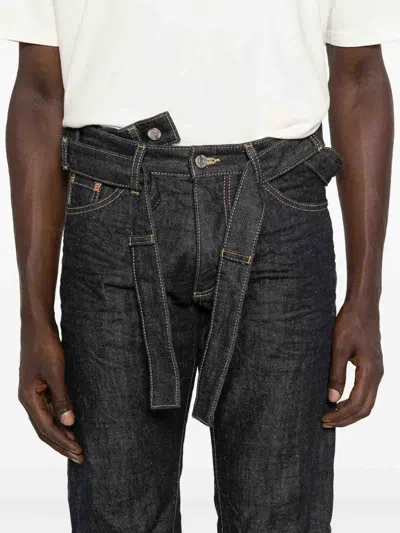 Dsquared2 Dsquared Blue Denim Dsquared X Magliano Butch Jeans In Black