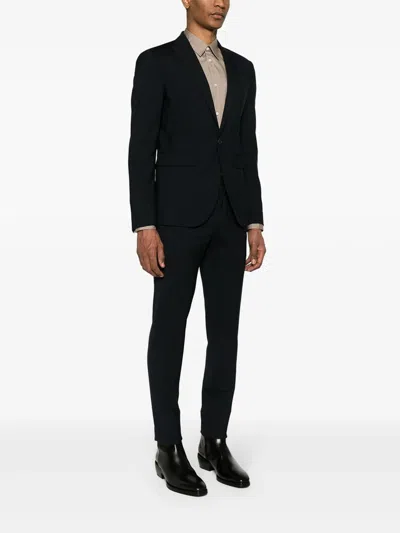 Dsquared2 Suit With Chest Pocket And Notched Lapels In Black