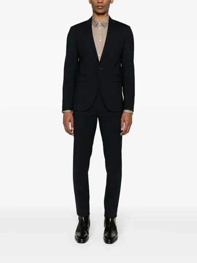 Dsquared2 Suit With Chest Pocket And Notched Lapels In Black