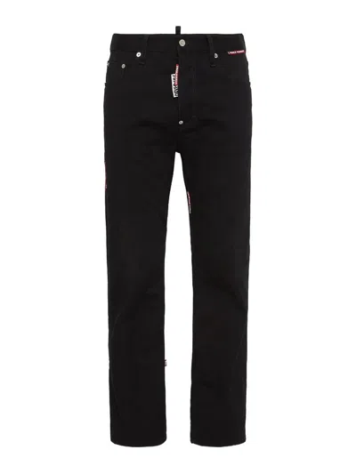 Dsquared2 Dsquared Black Denim Dsquared X Magliano Protesta 642 Jeans In Black