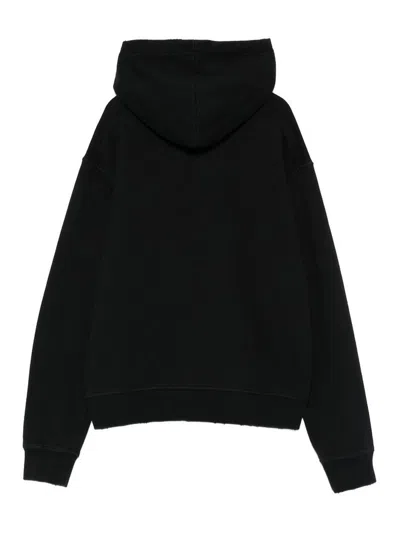 Dsquared2 Cotton Hoodie With Logo And Drawstring In Black