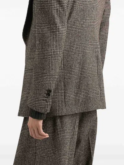 Dolce & Gabbana Single-breasted Felted Jacket In Multi