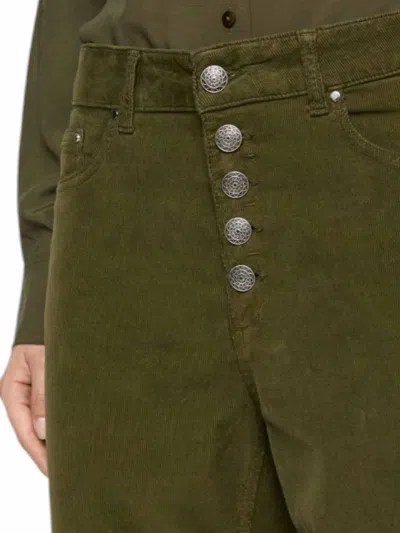 Dondup Pantalone 5 Green Pockets In Green