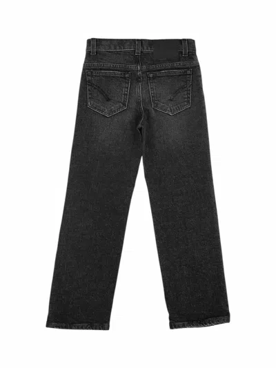 Dondup Nena Black Denim Trousers In Black