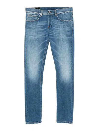 Dondup Jeans With Belt Loops In Blue