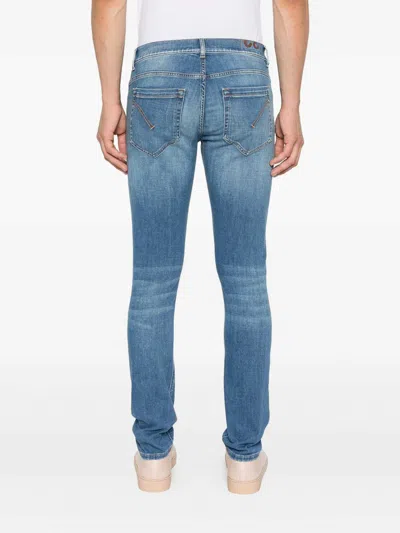 Dondup Jeans With Belt Loops In Blue