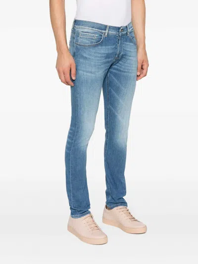 Dondup Jeans With Belt Loops In Blue