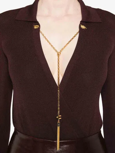 Elisabetta Franchi Bodysuit In Red