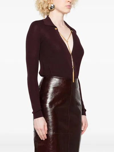 Elisabetta Franchi Bodysuit In Red