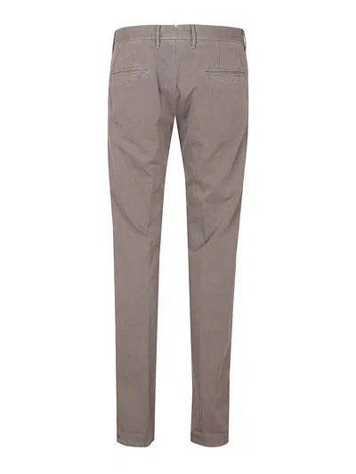 Incotex Tailored Fit Cotton Pants With Clean Silhouette In Gray