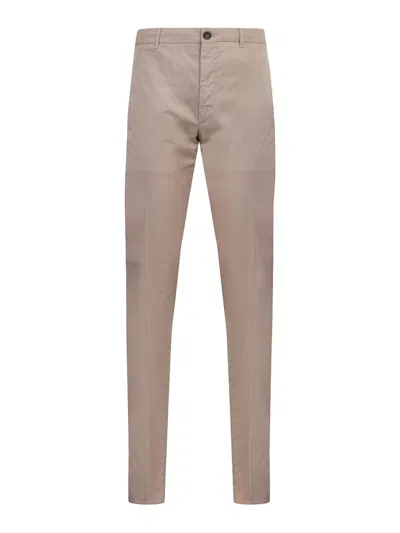 Incotex Trousers With Pockets And Belt Loops In Neutral