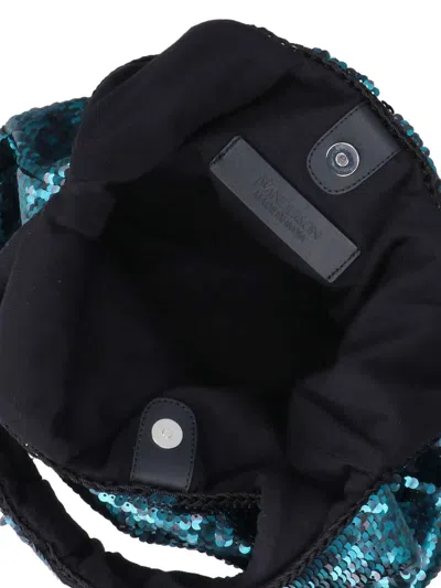 Jw Anderson J.w. Anderson Sequin Shoulder Bag In Green Polyester In Green