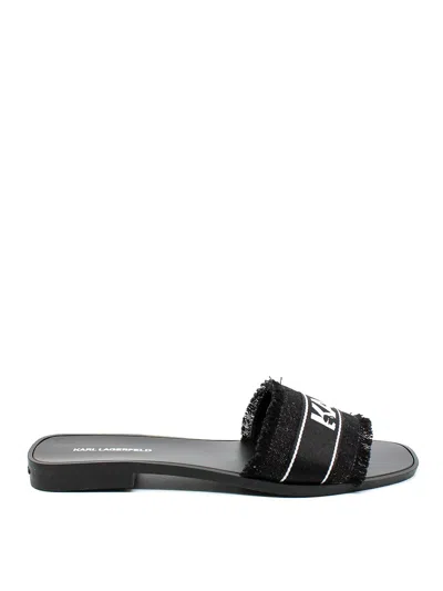 Karl Lagerfeld Sandals In Black