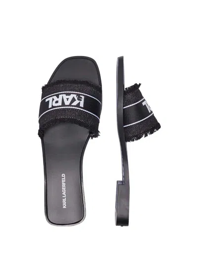 Karl Lagerfeld Sandals In Black