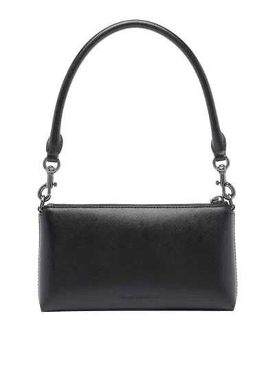 Marc Jacobs The Pochette Shoulder Bag In Black Leather In Black