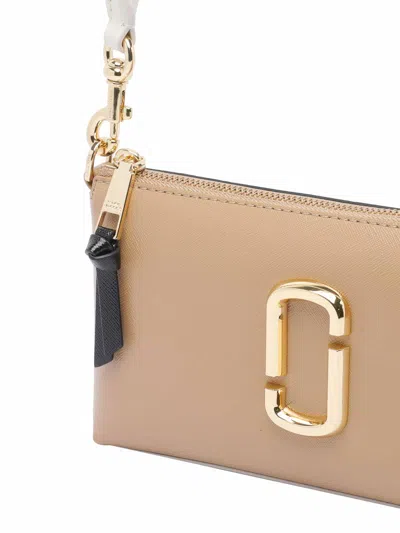 Marc Jacobs Pochette Bag With Detachable Strap And Gold-tone Hardware In Sand