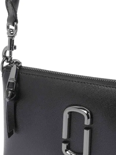Marc Jacobs The Pochette Shoulder Bag In Black Leather In Black