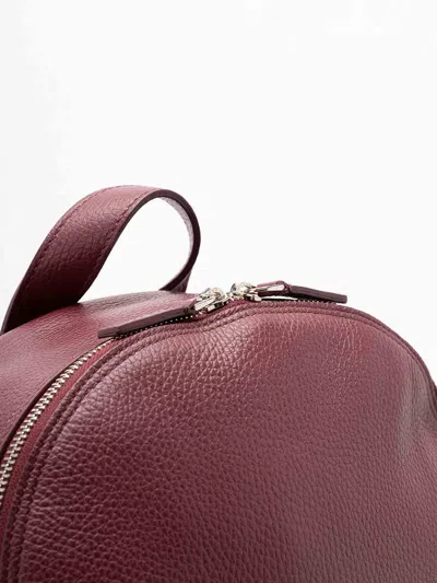 Orciani Top-handle Leather Backpack In Sand