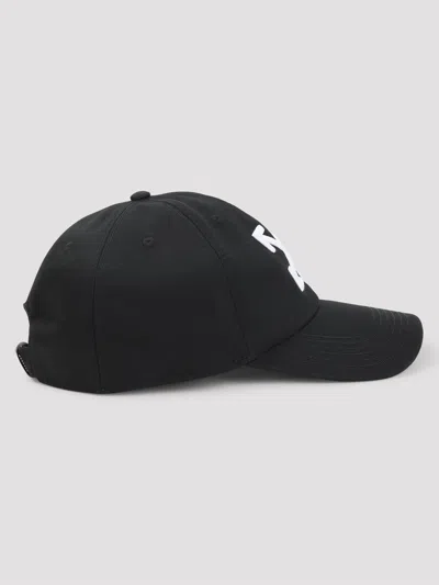 Off-white Arrow Drill Baseball Cap With 3d Embroidery In Black