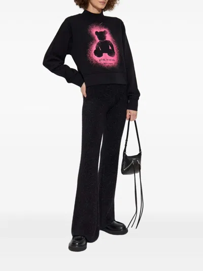 Palm Angels Sweatshirt In Black