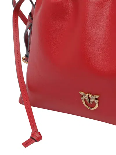 Pinko Mini Clutch Bag In Red