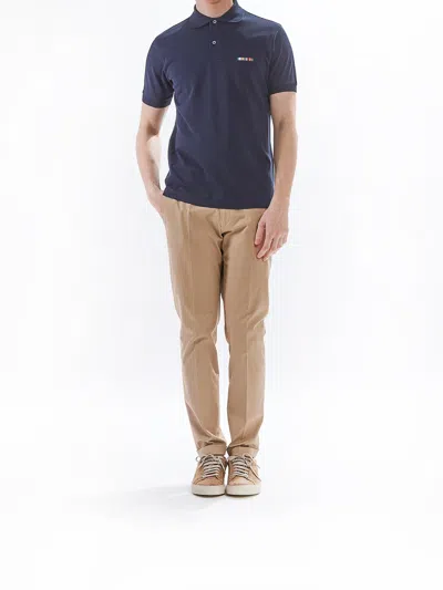 Paul Smith Classic Multiga Embroidery Pole Ps In Blue