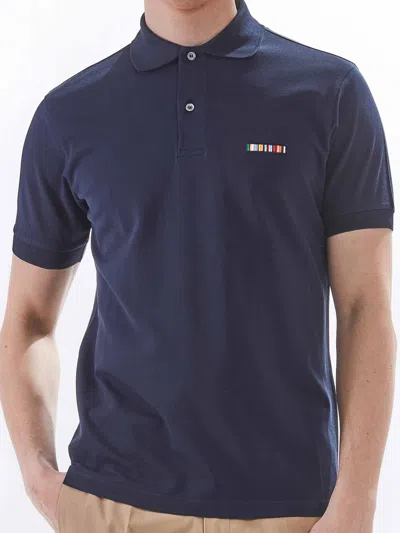 Paul Smith Classic Multiga Embroidery Pole Ps In Blue