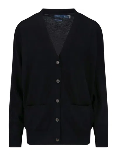 Polo Ralph Lauren Cardigan In Lana In Blue
