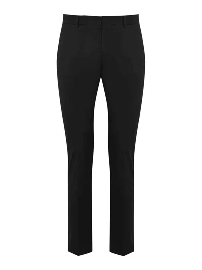 Pt Torino Tailored Stretch-wool Trousers In Black