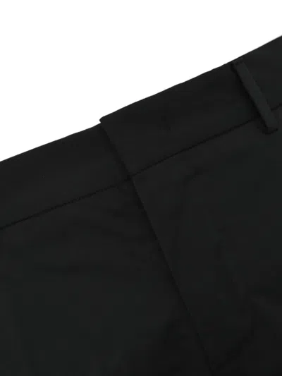 Pt Torino Tailored Stretch-wool Trousers In Black