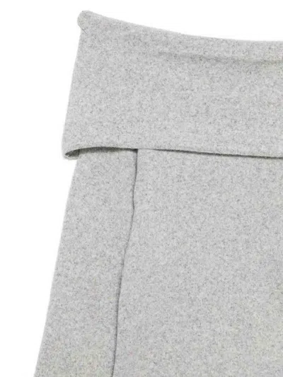 Seventy Grey Bardot Neck Sweater In Gray