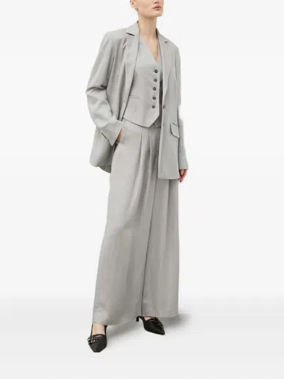 Herskind Buttoned Blazer In Gray
