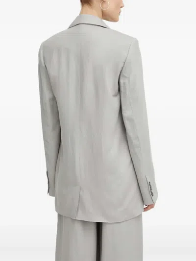 Herskind Buttoned Blazer In Gray