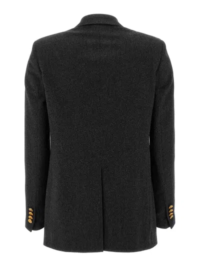 Tagliatore Buttons Double-breasted Blazer In Black