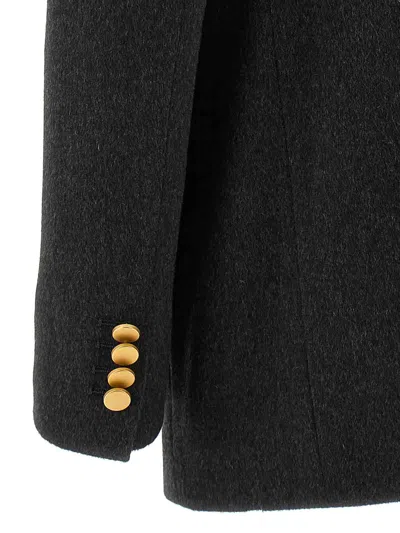 Tagliatore Buttons Double-breasted Blazer In Black