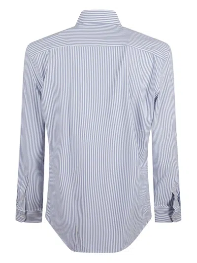 Fay Striped Shirt In Blue