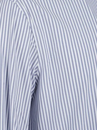 Fay Striped Shirt In Blue