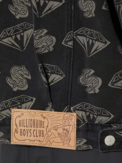 Billionaire Boys Club Diamonds & Dollars-pattern Jacket In Black