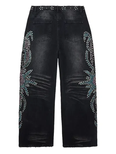 水钻缀饰牛仔裤