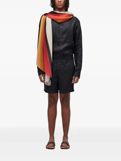 Osklen Waves Stripe Scarf In Multi