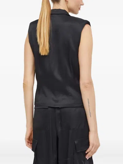 Herskind Button-fastening Gilet In Black