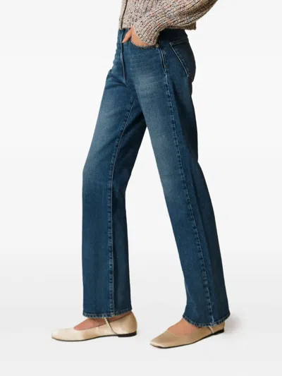 Twinset Five-pocket Jeans In Blue