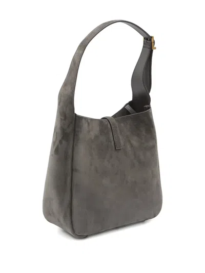 Saint Laurent Le 5 À 7 Small Bag In Gray