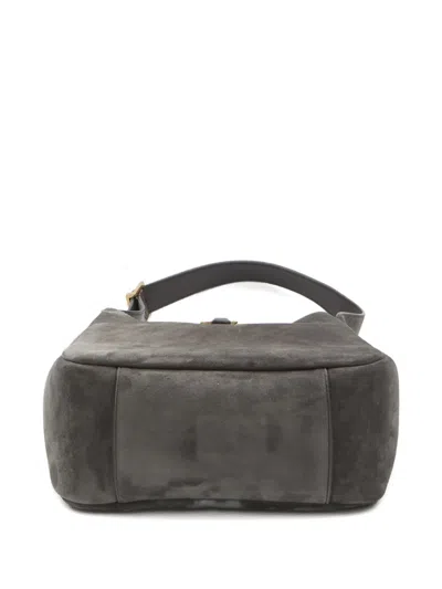 Saint Laurent Le 5 À 7 Small Bag In Gray