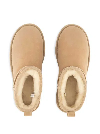 Ugg Classic Ultra Mini Suede Boots For Woman In Neutral
