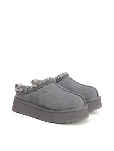 Ugg Tazz Ii Suede Mules Platform Style In Gray